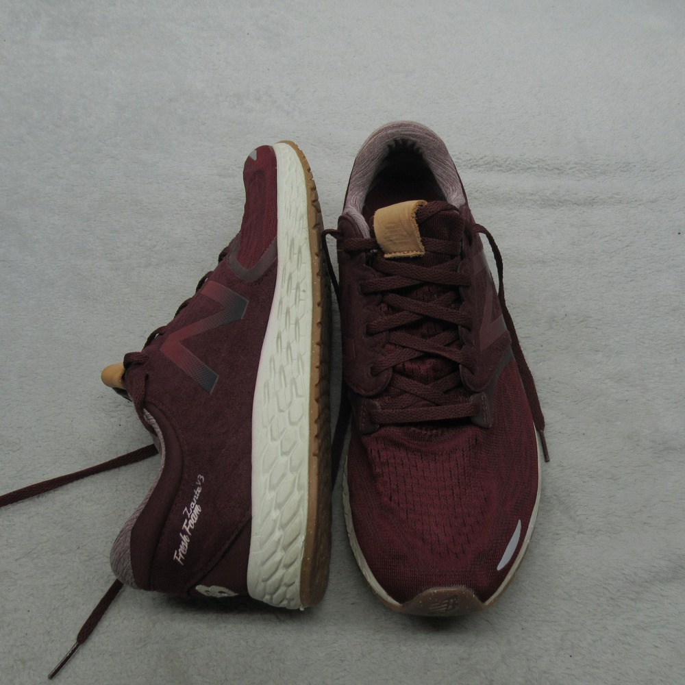 New Balance Mens 12 Running Shoes Red Fresh Foam Zante v3 Lightweight Cushioned